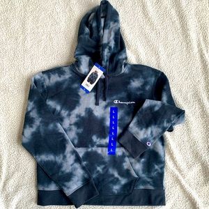 Grey tie-dye girls large Champion hoody - new with tags.